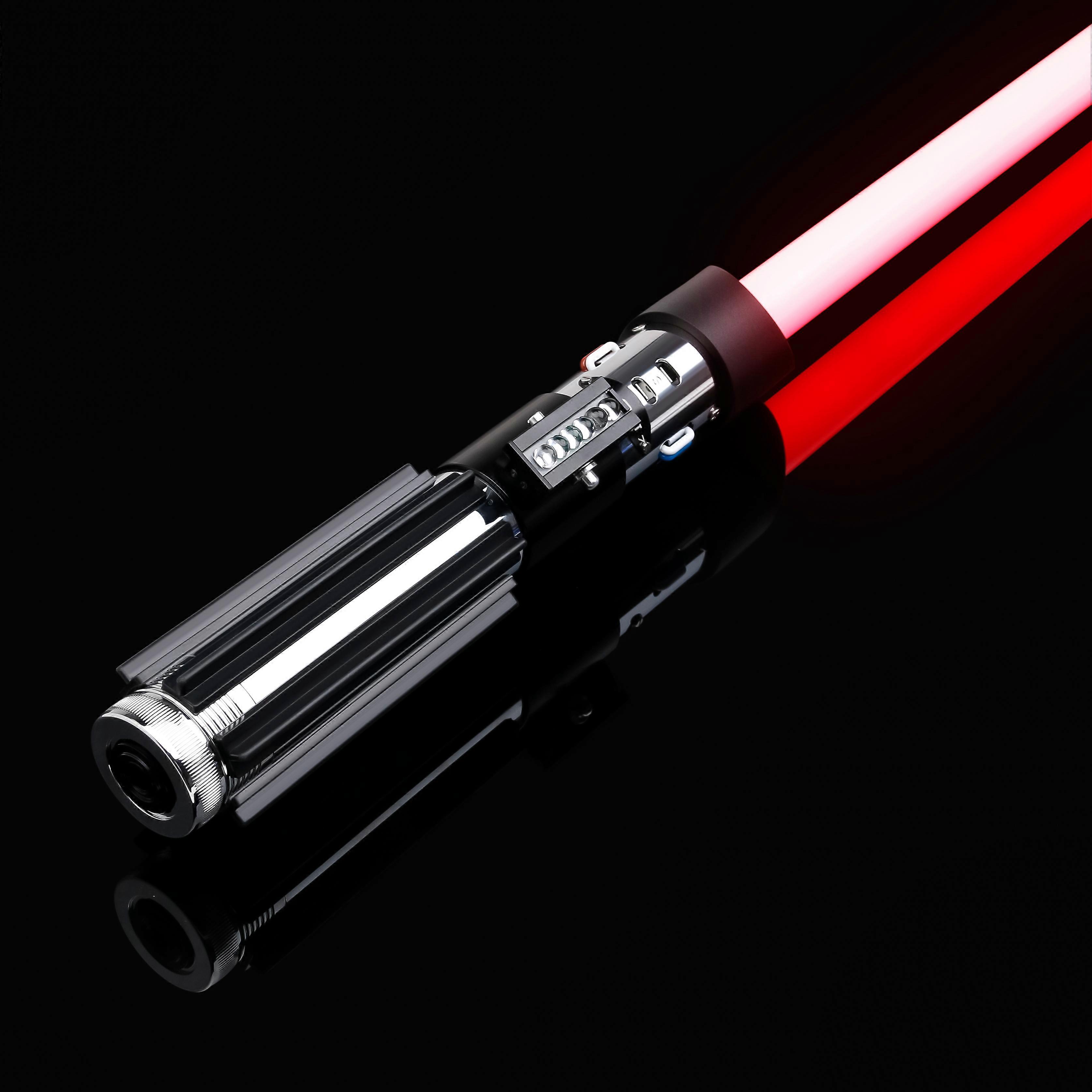 Sabre laser Neopixel Smooth Swing Laser épée Poignée en métal LED Strip Blade Jedi Cosplay Noël Cadeau Vader Réplique