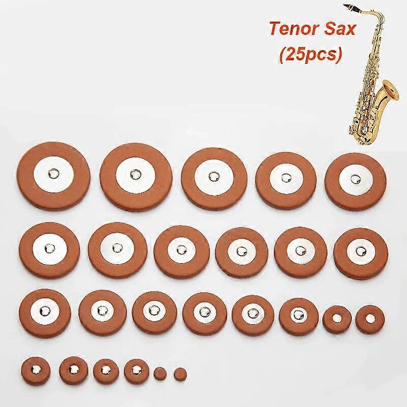 1 Set Sax Pads Universale Sassofono Pads Sax Pads Sassofono Vera Pelle di Capra Pad Per Alto Tenore Sassofono Soprano