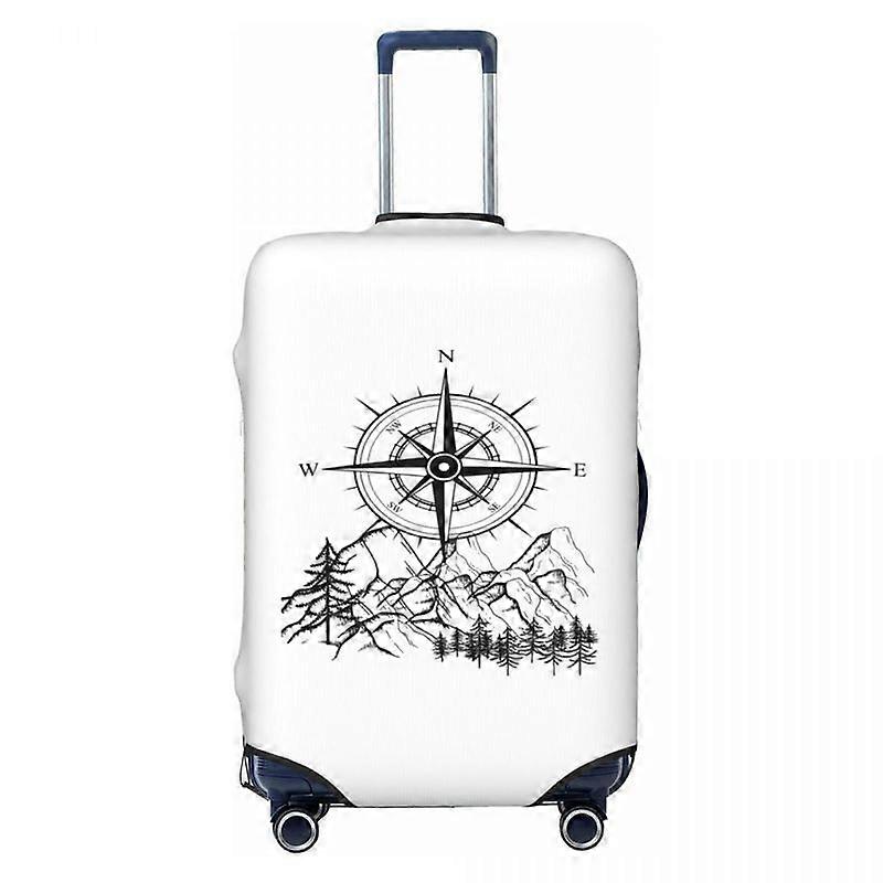 Explore a Desconhecida Bagagem Capa Elastic Mountain Adventure Bússola Mala de Viagem Capas Protetoras Terno Para 18-32 polegadas