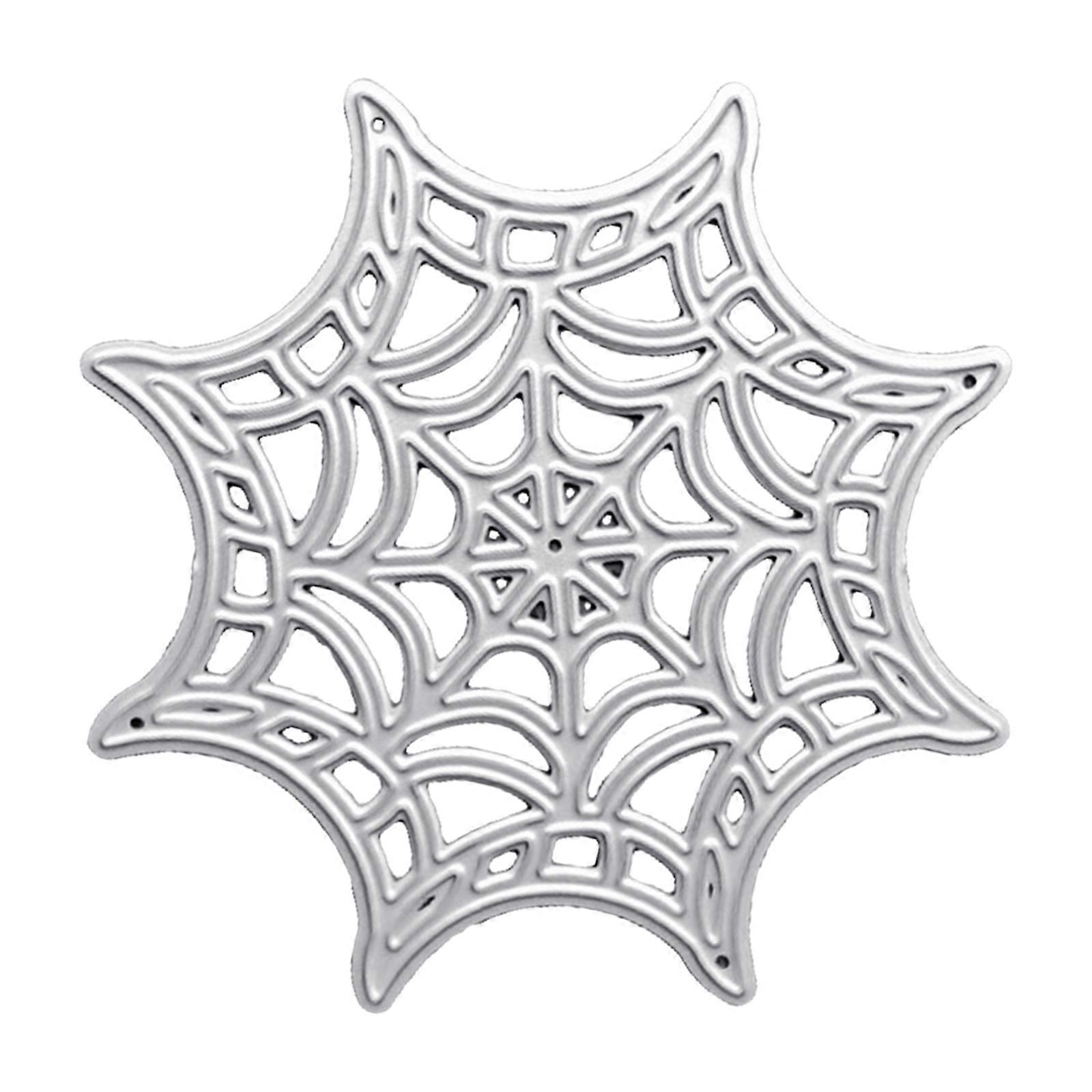 Halloween Dies Cuts Cobweb Shape Template Metal Cutting Stencils for Scrapbook