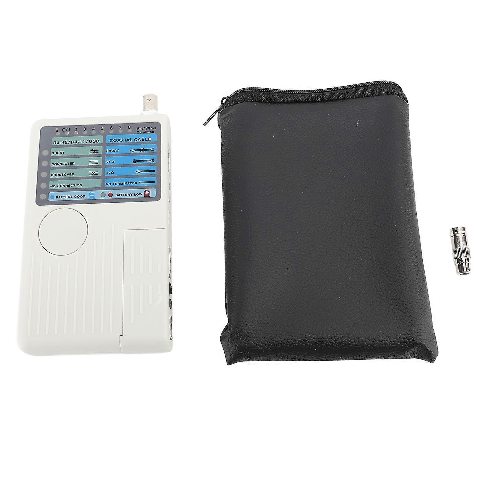 Testeur de câbles réseau à distance 4 en 1, portable, USB, BNC, RJ11, RJ45, LAN, UTP, STP