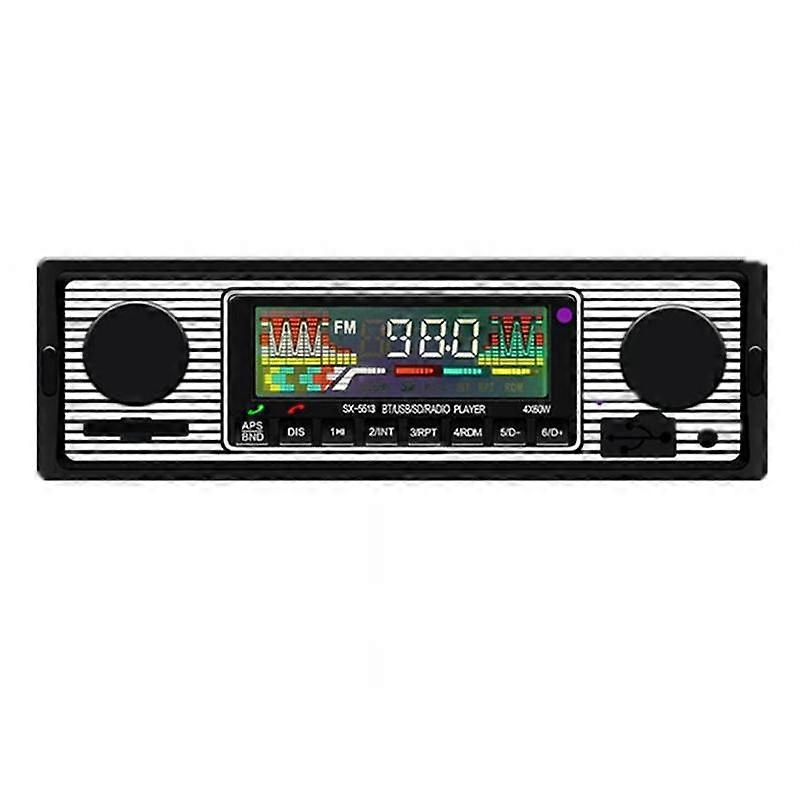 New Retro Car Wireless Bluetooth 12V MP3 Player AUX Audio Input Card Insert USB Flash Drive Multimedia Radio