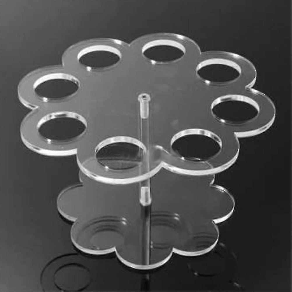 Acryl Eistütenhalter steht mit 8 Löchern (transparent)