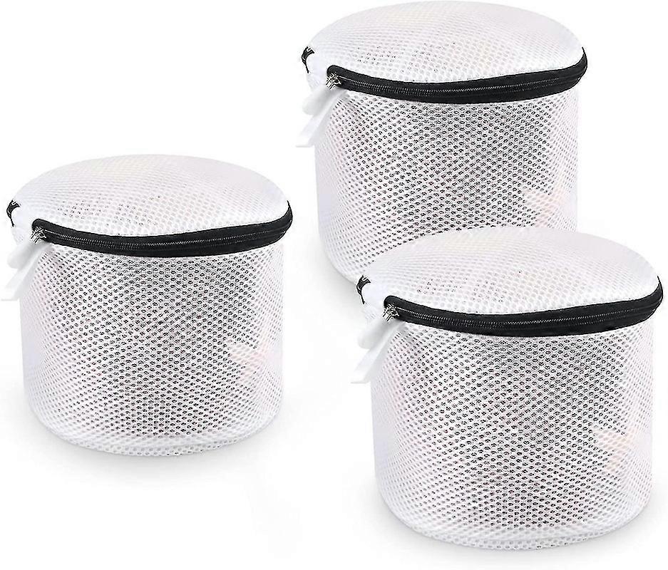 3 Pcs Bra Laundry Bag, Washing Net With Zipper Laundry Net Bags For Washing Machine