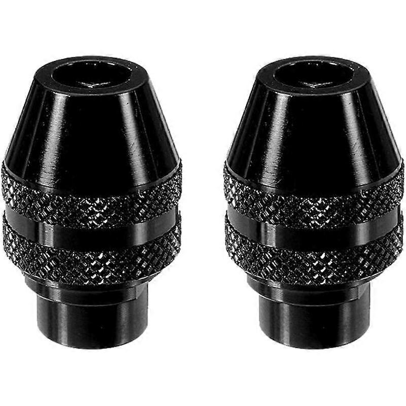Keyless Chuck For, 2 pcs Multifunction Mini Drill Keyless Adapter Chucks for Grinder Tool 0.4-3.2mm