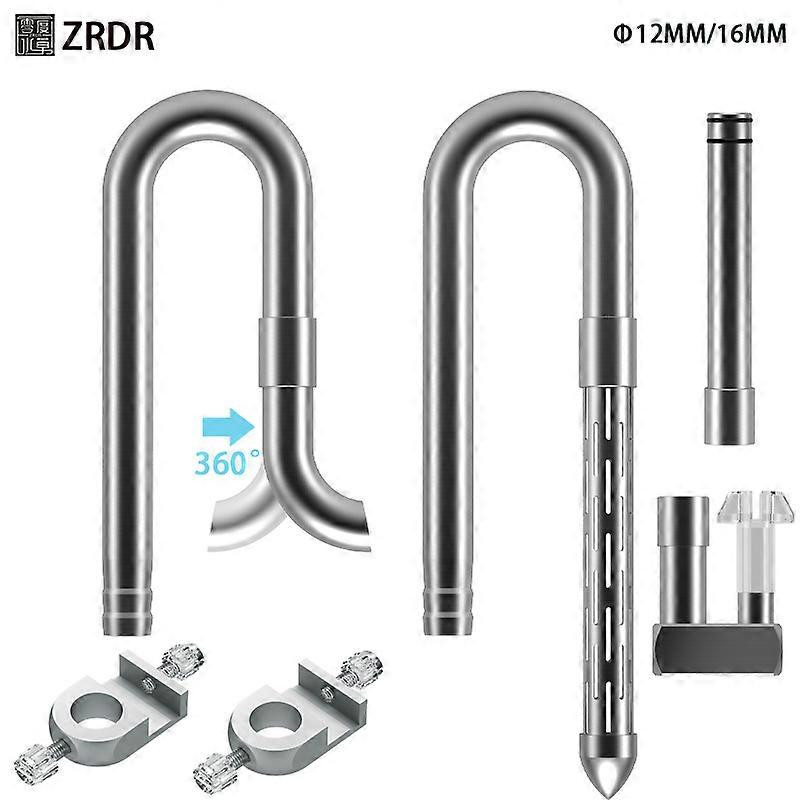 Fish tank inlet and outlet filter stainless steel tube extendable ...