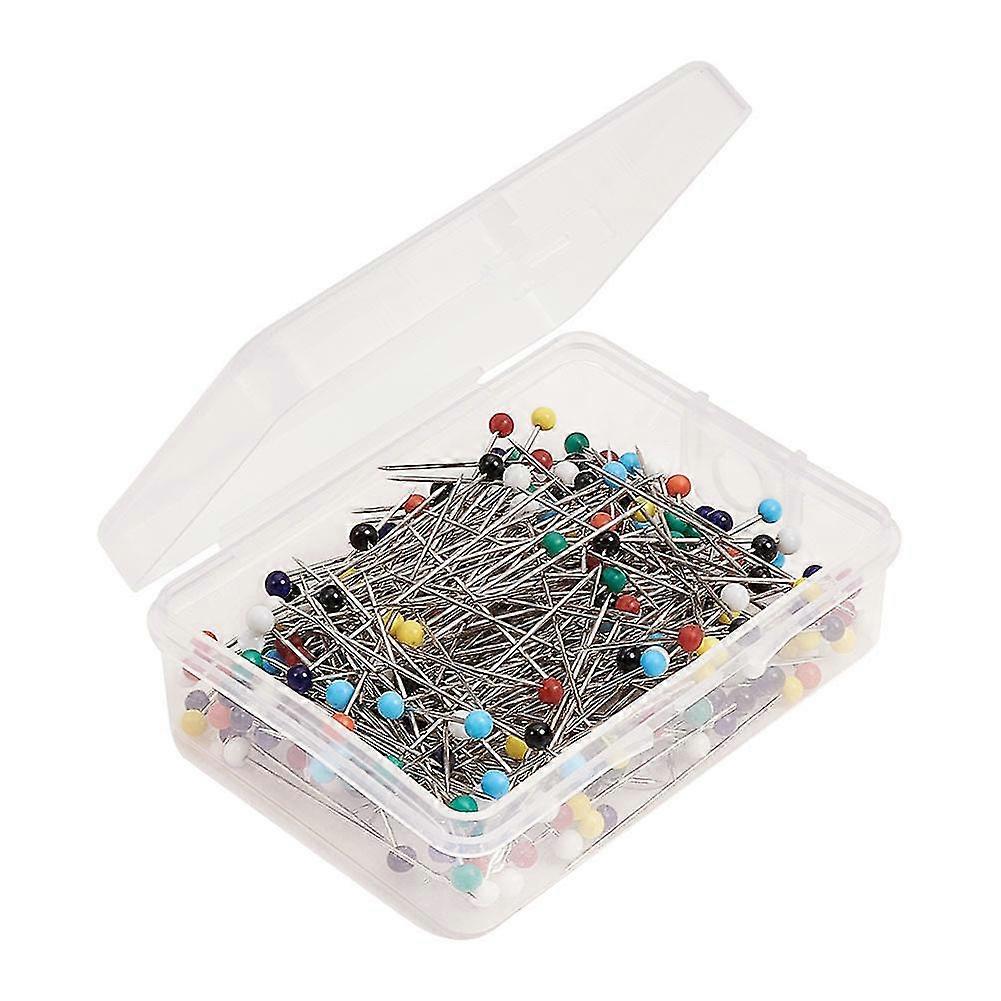270 piezas de pasadores rectos en caja para modista multicolor
