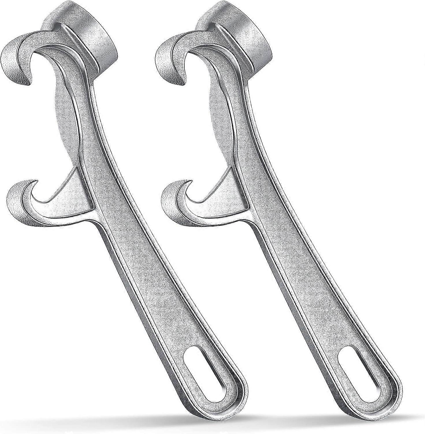 Aluminum Bucket Opener 5 Gallon Bucket Opener Silver Buckets Lid Wrench Metal Can Opener Lid Removal Tool for Home Industrial Use (2 Pcs)
