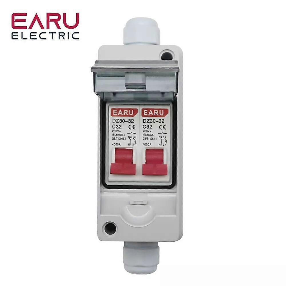 DZ30-32 DPN 1P+N Mini Circuit Breaker MCB16A 20A 25A 32A Din Rail Mounting Cutout Miniature Household Air Switch Combiner Box
