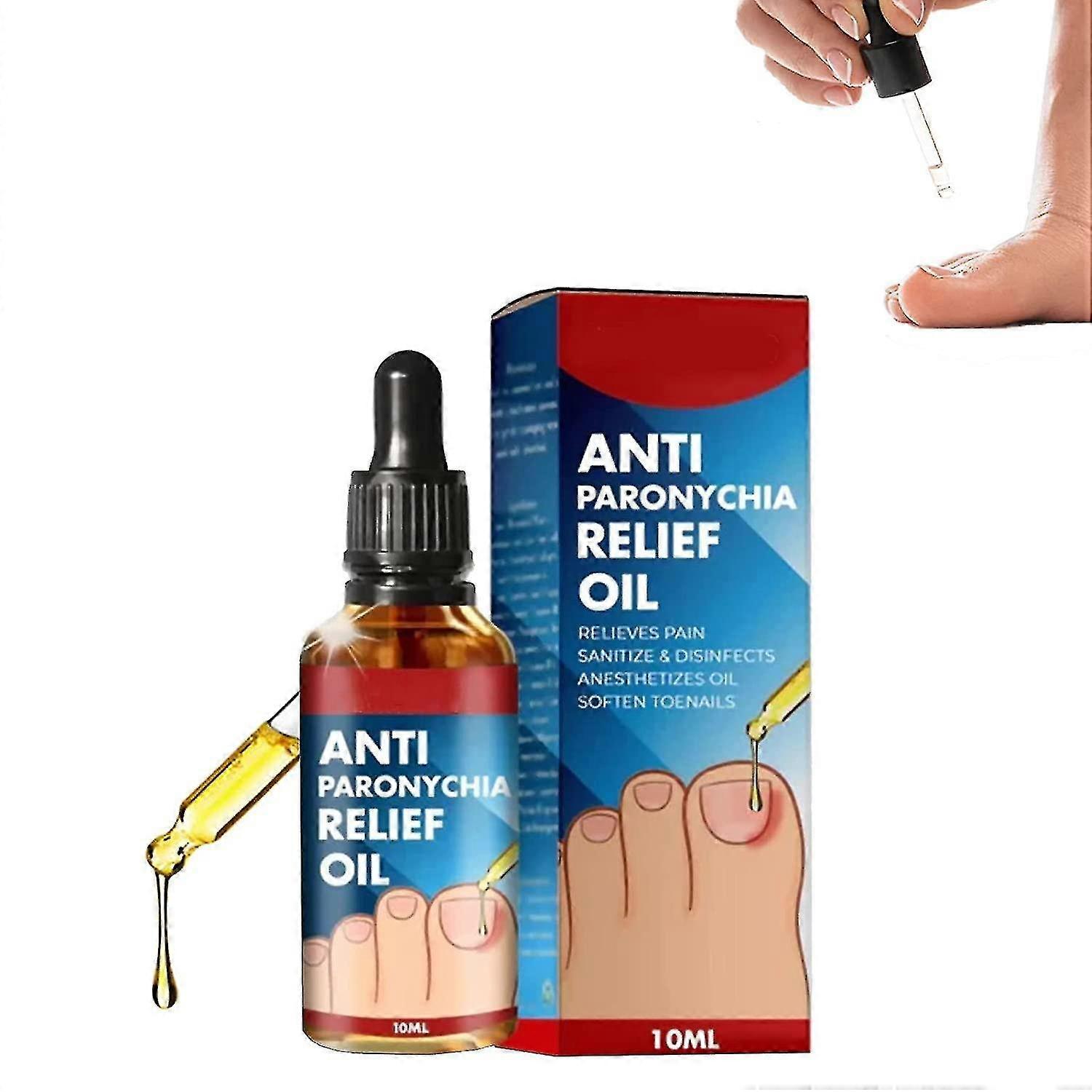 10 ml ulei antiparonychia relief, ulei auxiliar anti-paronichie, corecție unghii încarnate, uleiuri pentru îngrijirea unghiilor încarnate (pachet de 1) Tw