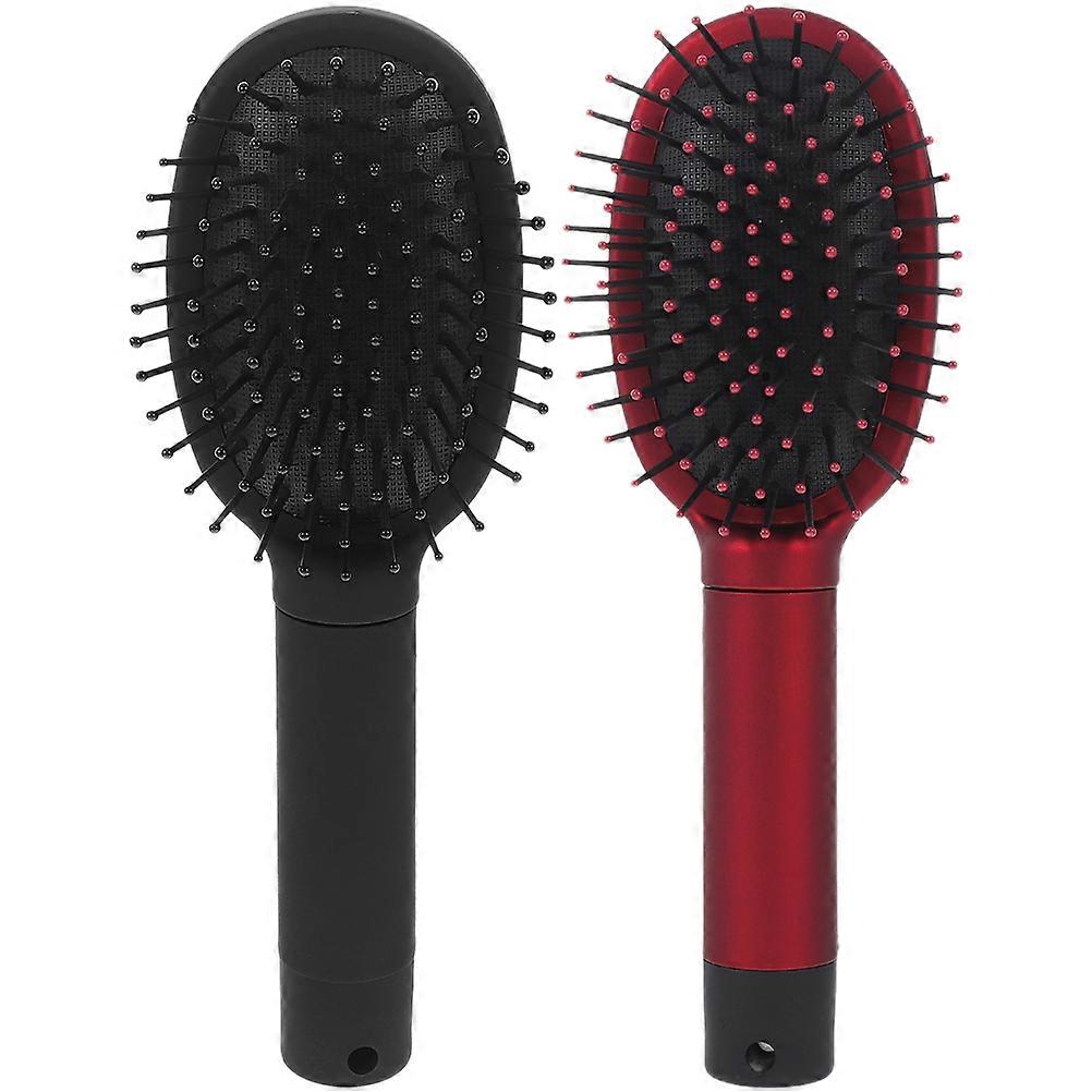 2Pcs Hair Comb Multi-function Box Jewelry Storage Box Multifunction Plastic Comb Storage Box