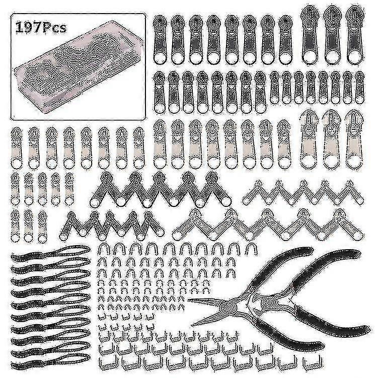 Zipper Repair Kit With Replacement Zippers