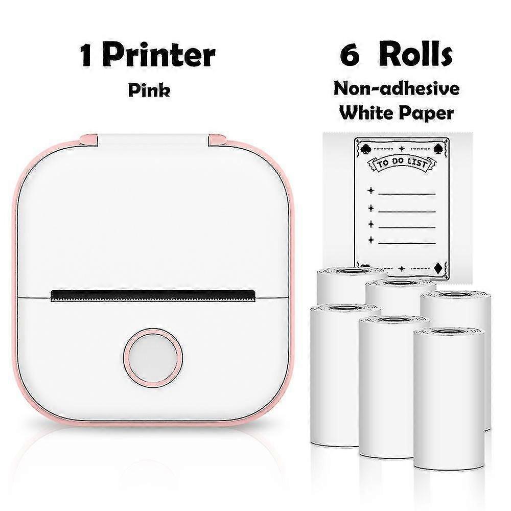 Phomemo T02 Mini Printer Portable Printer Thermal Printing Sticker Wireless Inkless Pocket Printer Self-adhesive Label Printer