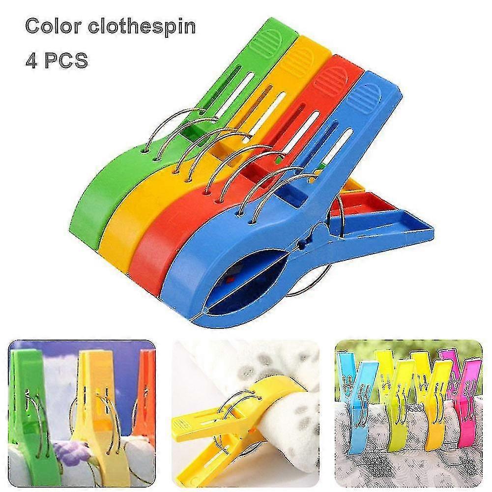 4pcs Clips Windproof Pegs Large   For Clothes Beach Towel Home Drying Racks X