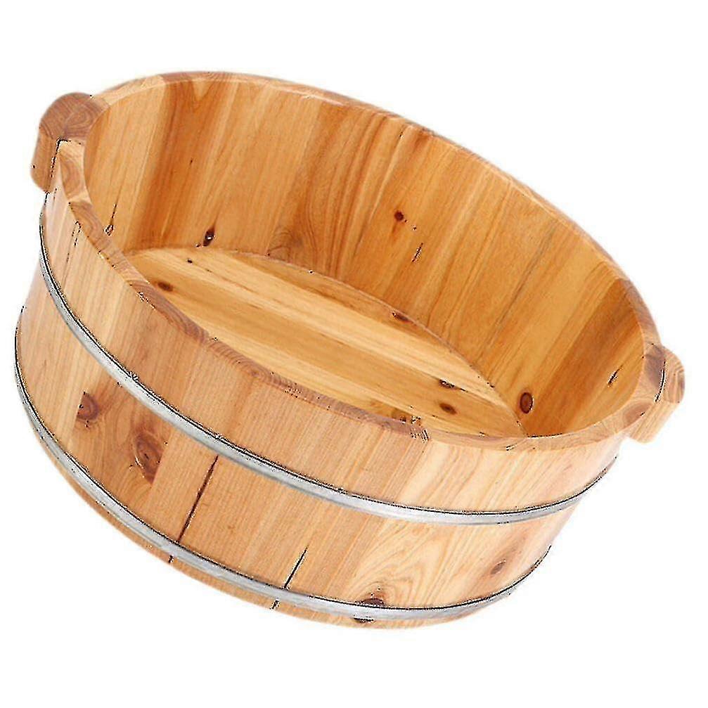 Holzfußbäder Badewanne Pediküre-Eimer für Fußbad zu Hause Massage Spa