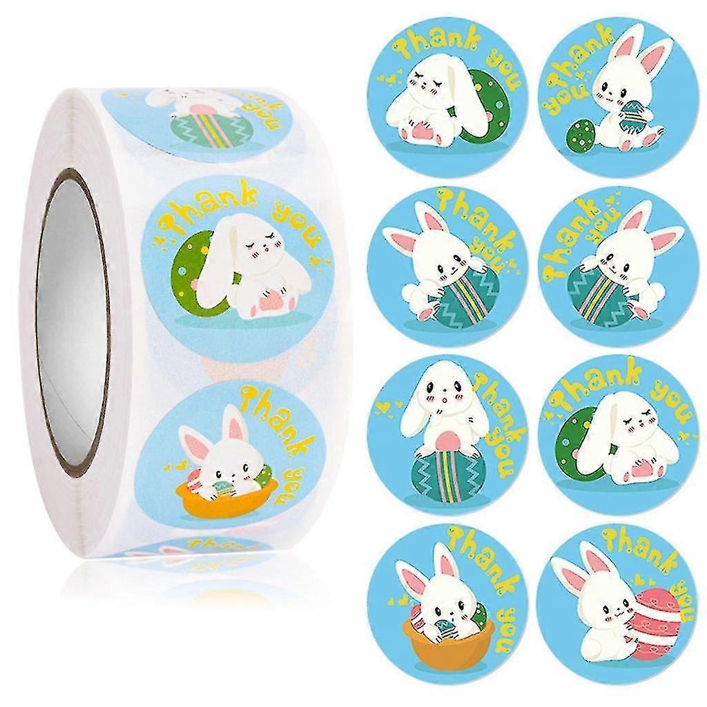 500pcs Easter Stickers Easter Bunny Eggs Roll Stickers Self-adhesive Decorative High Quality