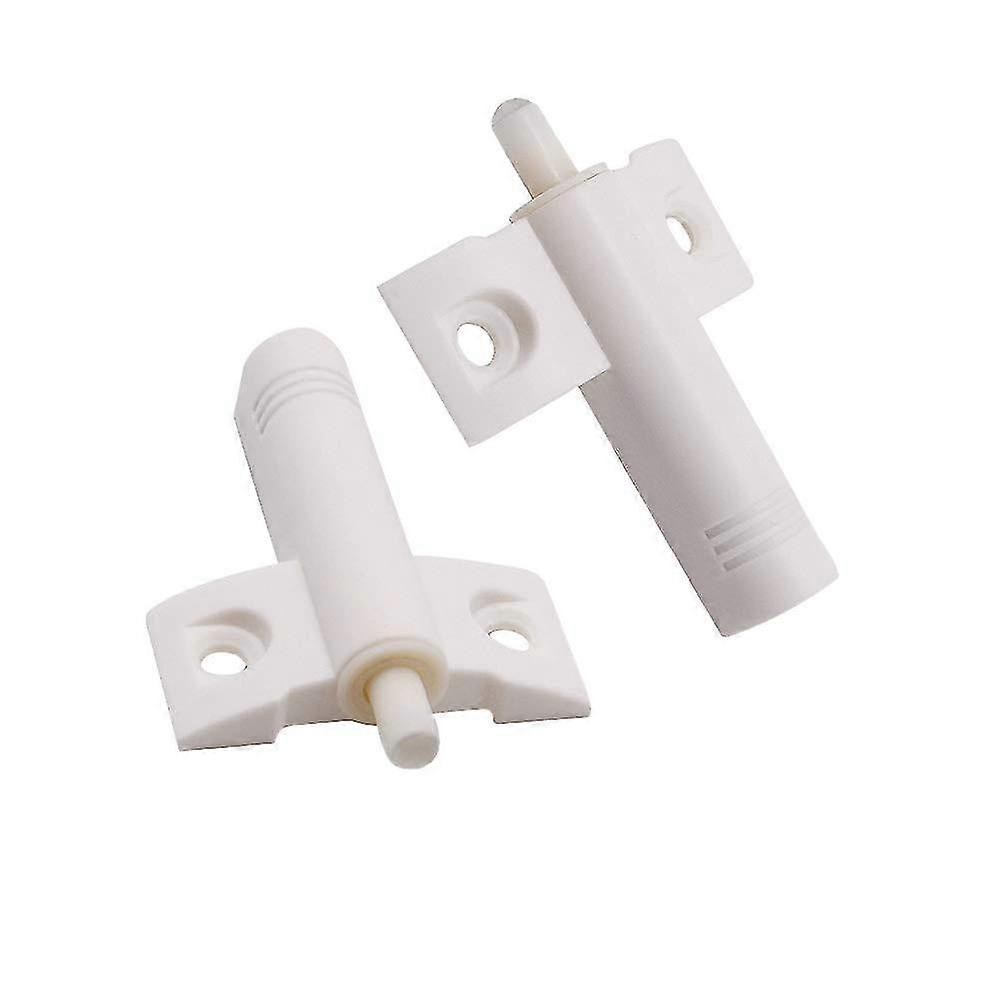 8pcs White Plastic Damper Buffer For Drawer Cabinet Door Quiet Closer Noise Reduce