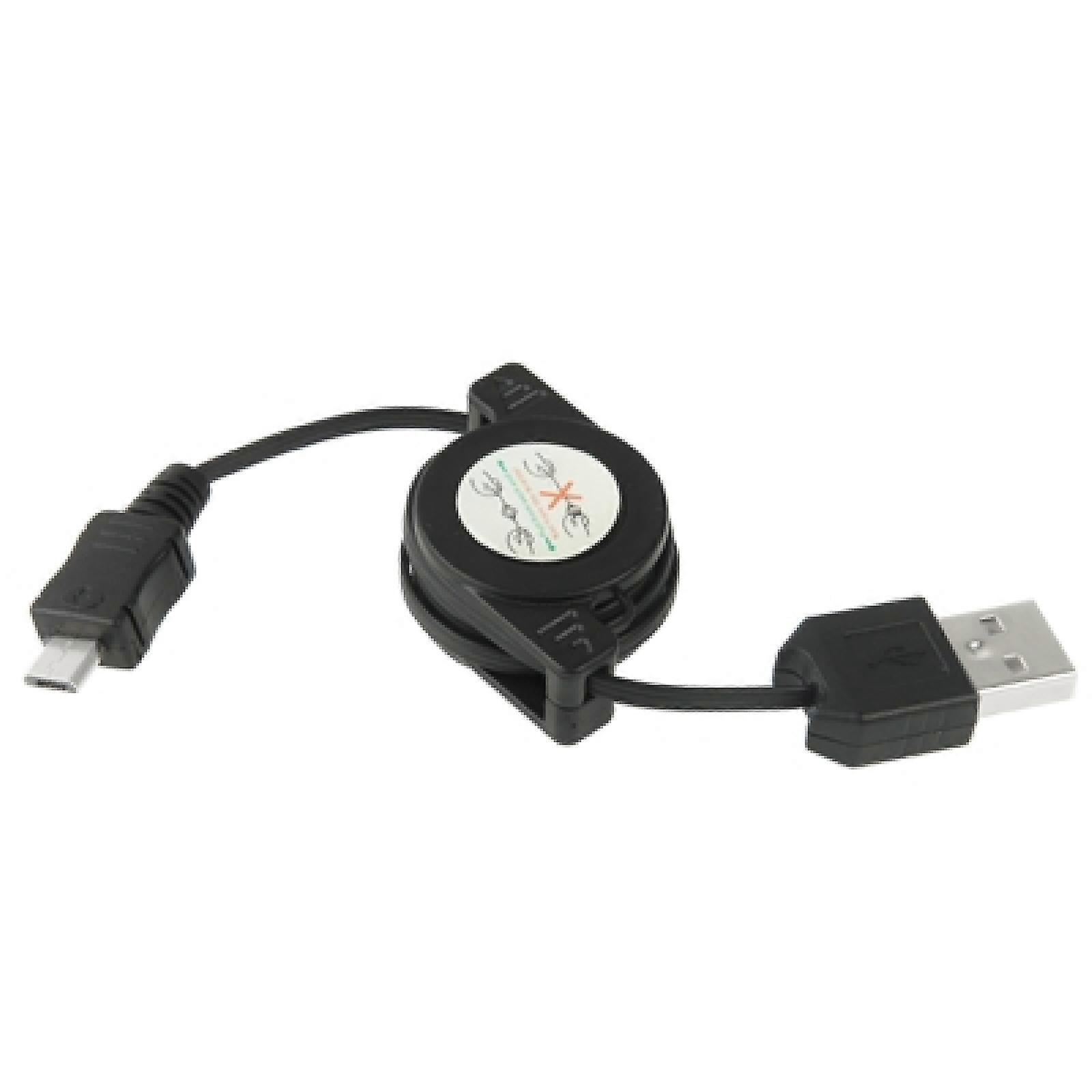 75cm USB 2.0 to Micro USB Retractable Data Cable