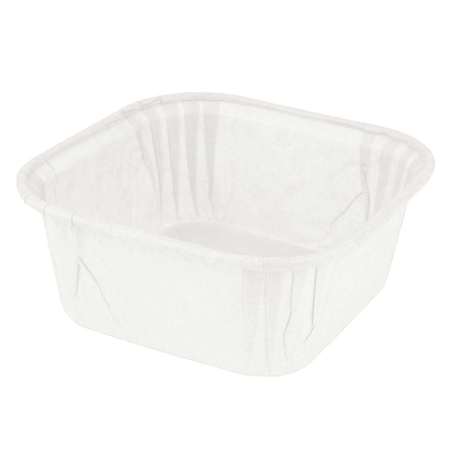 50Pcs Muffin Cup Easy to Release Disposable Non-stick High-temperature Resistant Roll-rim Design Baking Paper Thickened Square Cake Cupcake Baking Cup