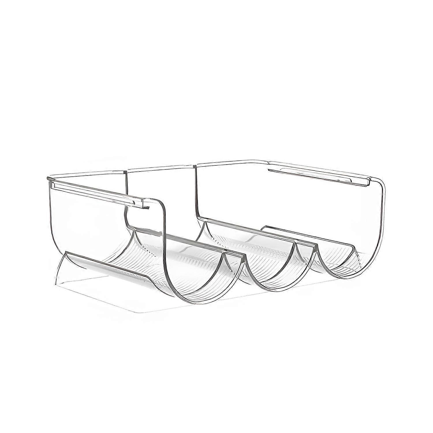 Water Bottle Organizer for Pantry Stackable Cup Holder for Kitchen Cabinets Clear Adjustable Layers