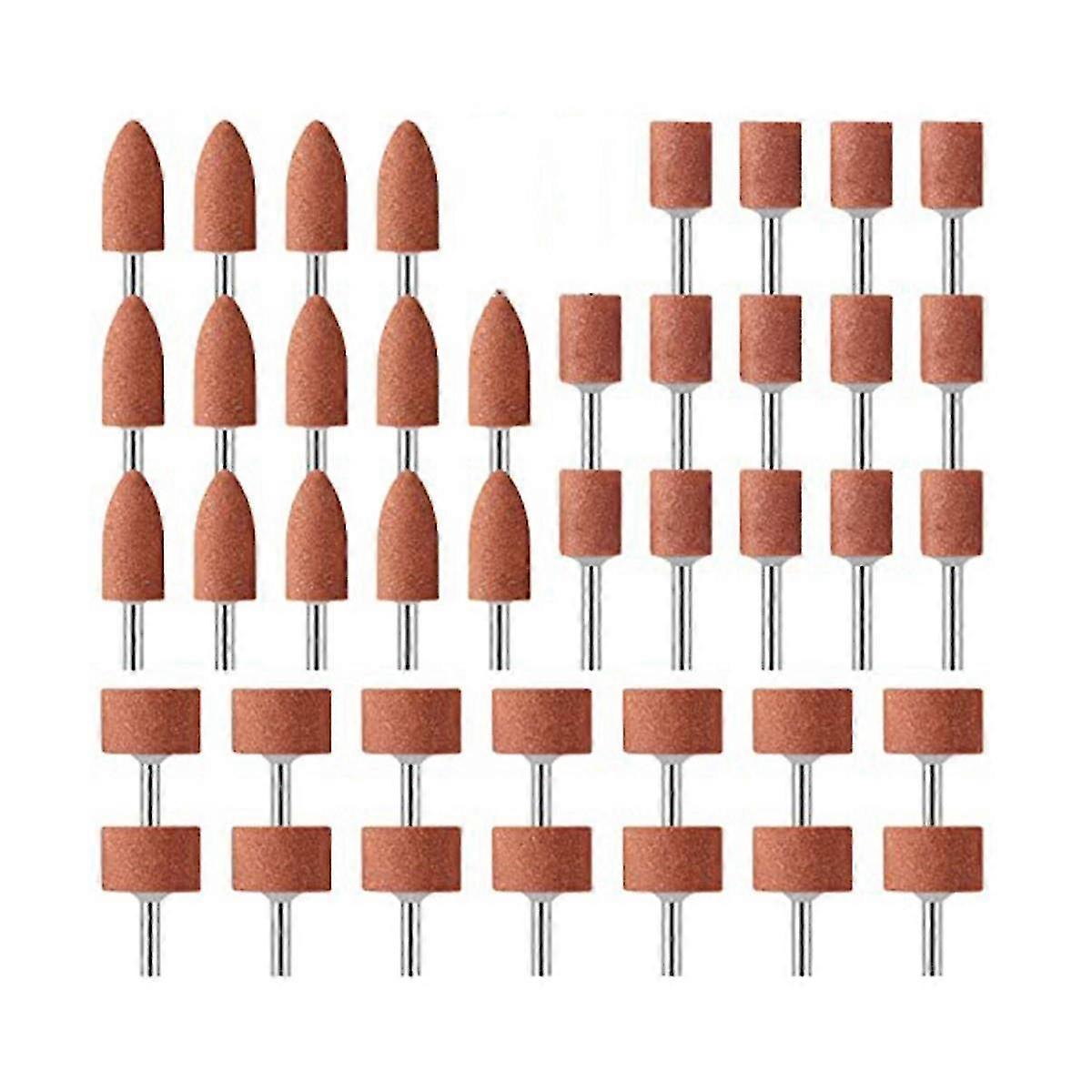 Professional Sharpening Pen Set, 42Pcs. Polishing Head Grinding Stone 1/8Inch Handle for Grinding
