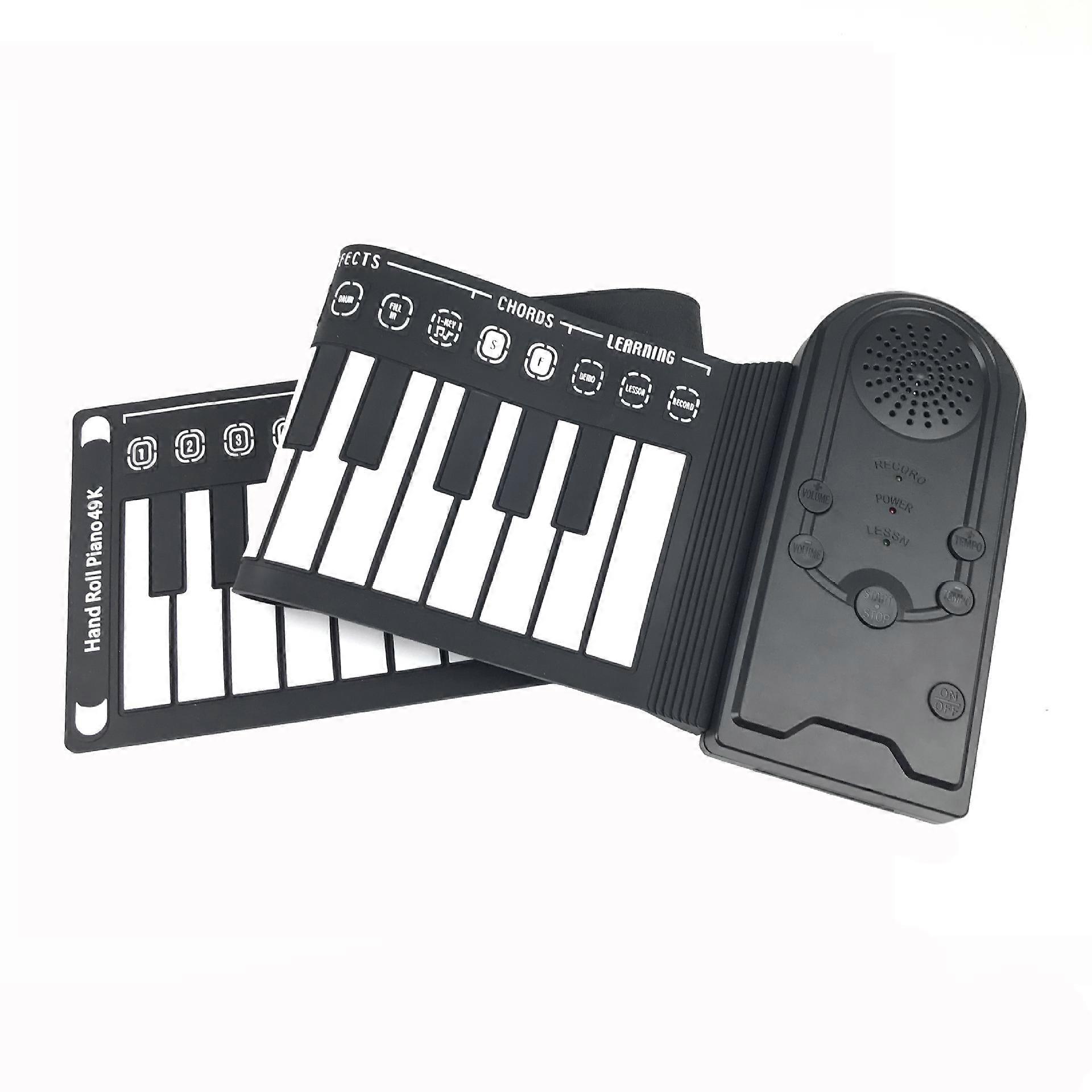 Electric Piano Digital Piano 49-key Portable Soft Silicone Rolled Electronic Keyboard Piano For Beginners