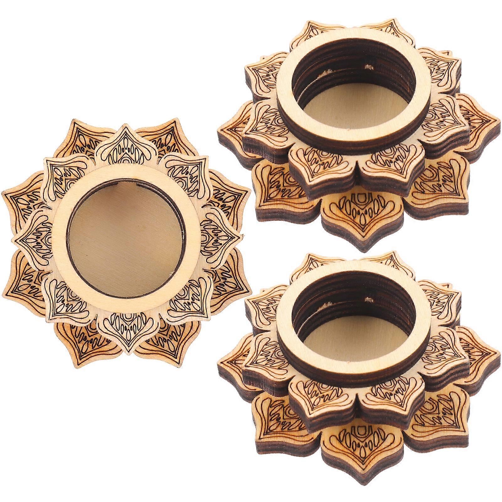 3pcs Crystal Ball Display Stands Desktop Crystal Ball Bases Stable Holders