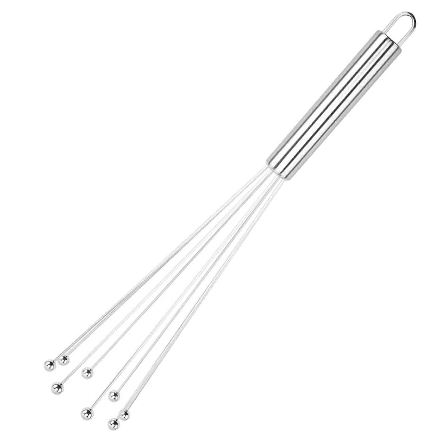 Stainless Steel Wave Bead Whisk Set 10 Inch 12 Inch Rust-proof Comfortable Handle Easy-carry Manual