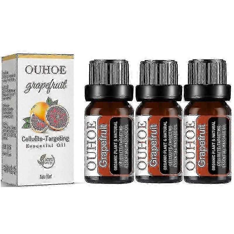 3pcs  10ml Grapefruit Fat-eliminating Essential Oil Slimming Shaping