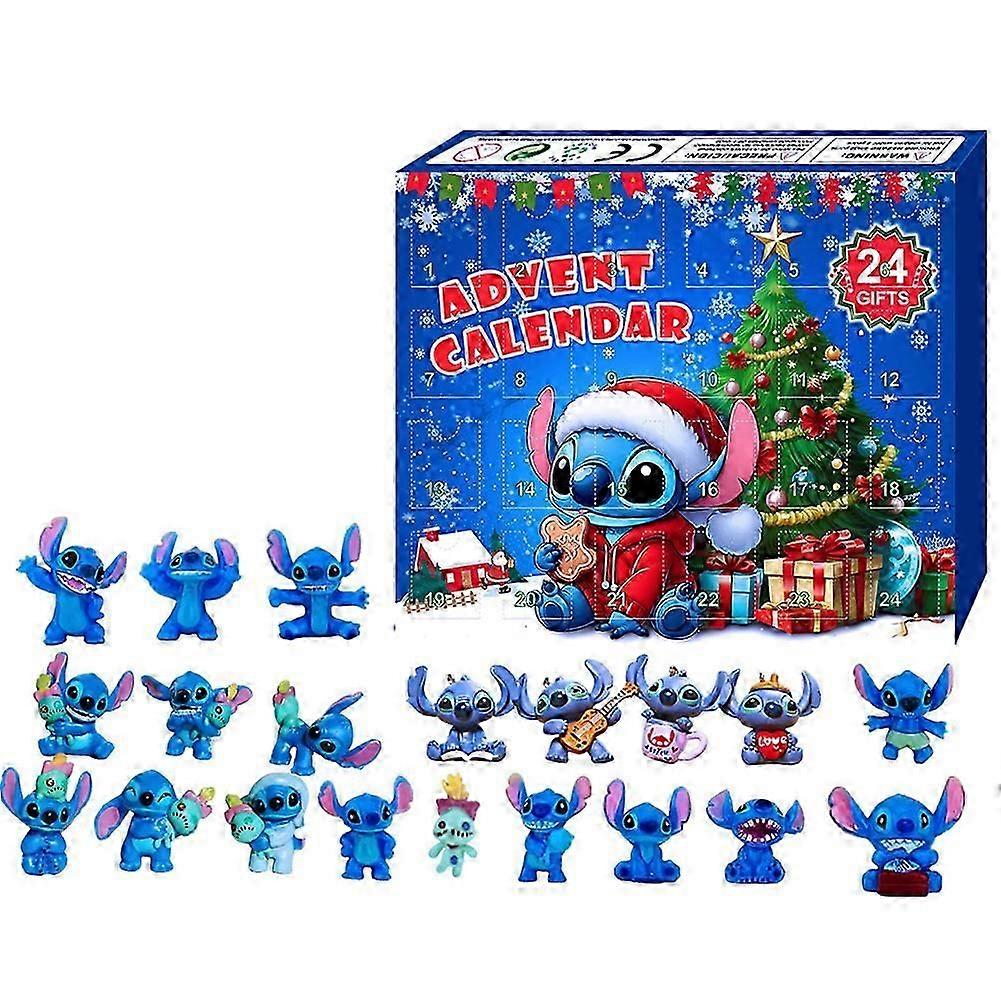 New Style Advent Calendar 2024 Christmas Anime Figure Advent Calendar Box 24 Days Countdown Calendar Christmas Holiday Gifts Toy