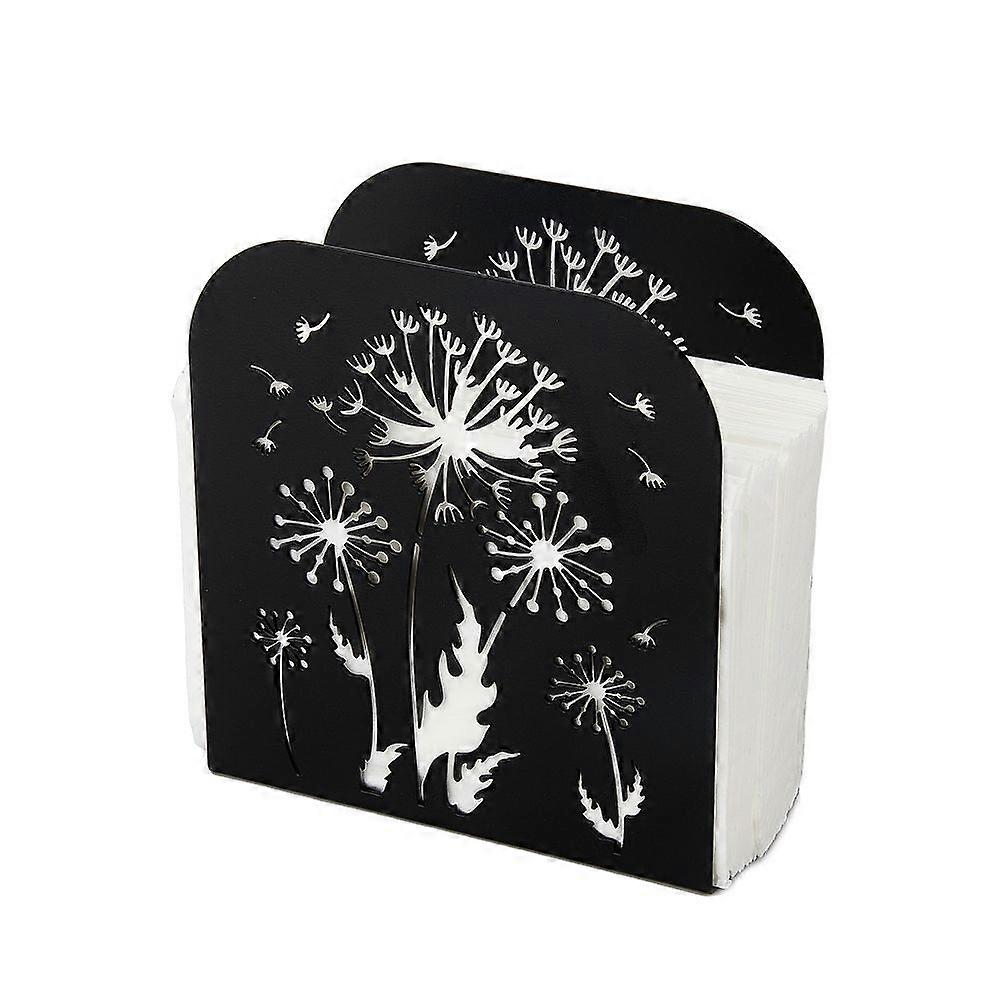 Napkin Holder for Tables Dandelion Iron Napkin Holder Flower Freestanding Napkin Dispenser Tabletop Tissue Stand Rustic Cloth Napkins Holders for Kitc