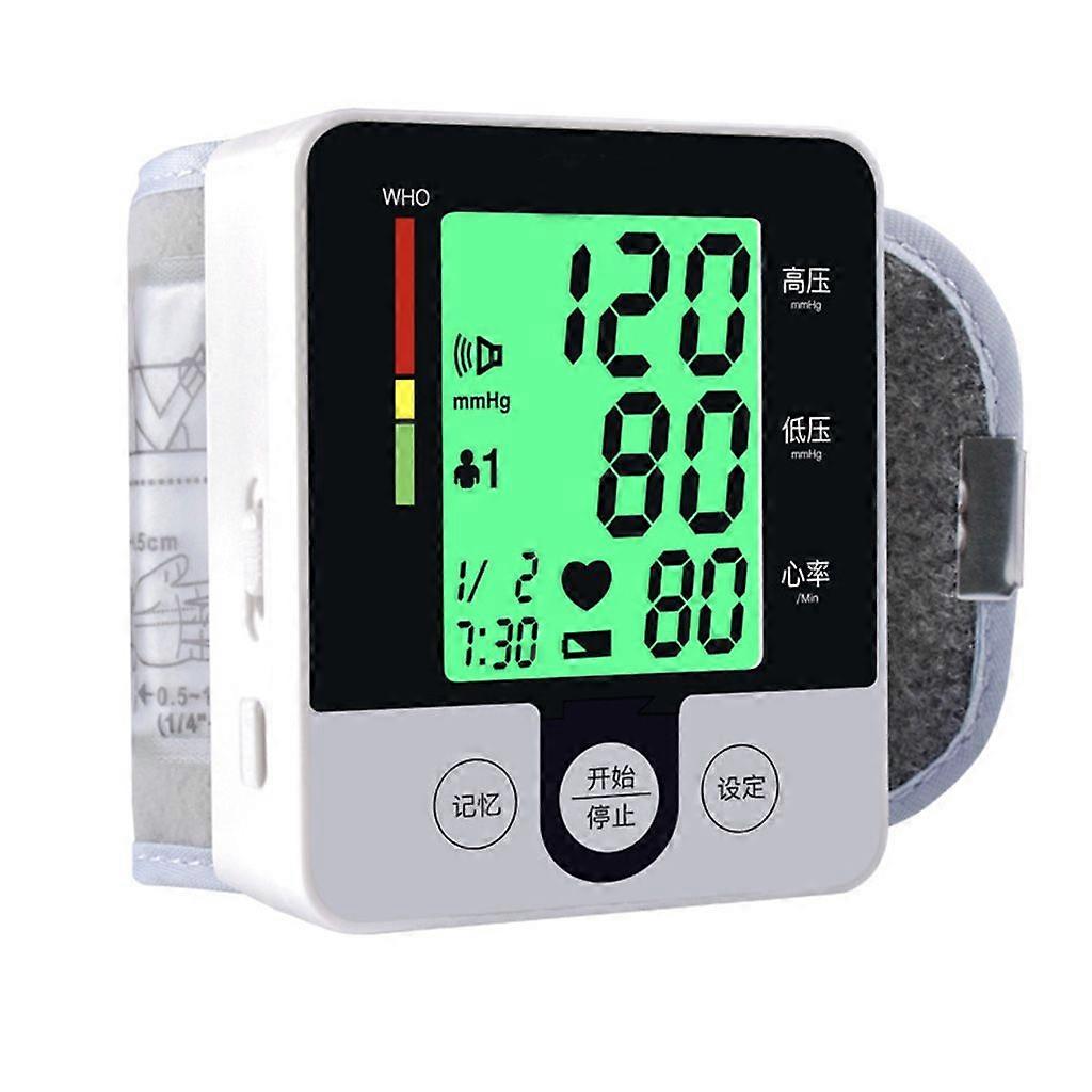 Automatische Digitale Pols Bloeddrukmeter Hartslagmeter LED-teller
