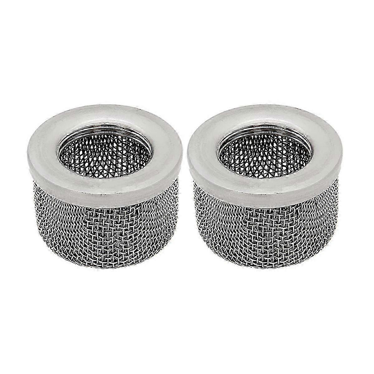 2pcs 181072 Inlet Filter 1inch Npt Thread Double Screen For 695 795 1095 1595 3900 5900 Airless Paint Sprayer Replace