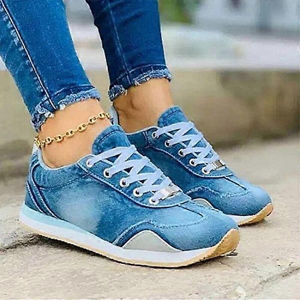 New fashion women's sports shoes denim casual comfortable sports