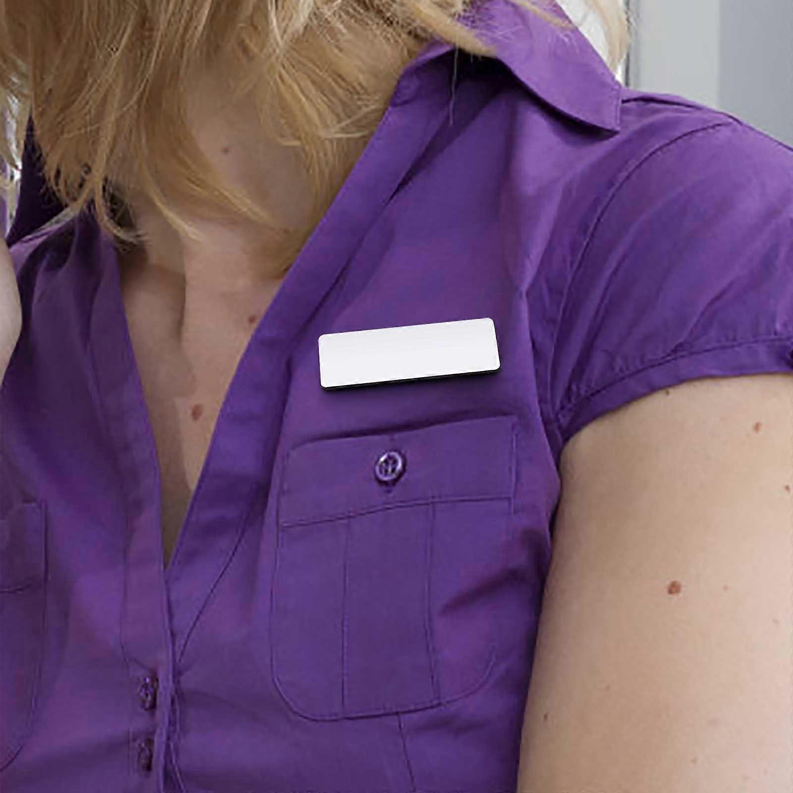 Name Tags With Pins 1 X 3 Inch Blank Name Tags ID Badge Name Tags For Office Workers Students Employees Customised（Toy Playsets）