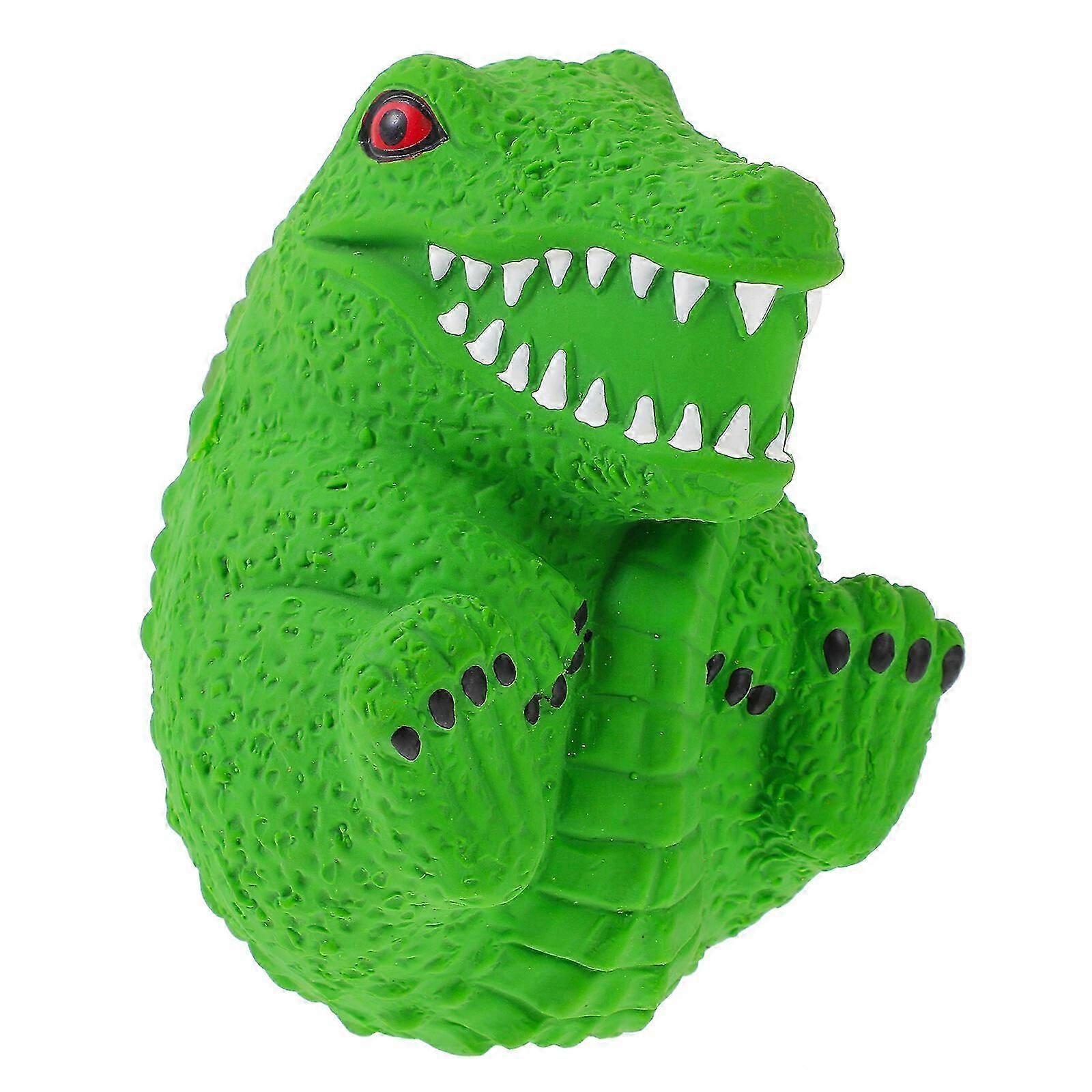 Squeaky Dog Toy Pet Teething Chew Toy Teeth Grinding Toy Crocodile Shape Pet Biting Toy