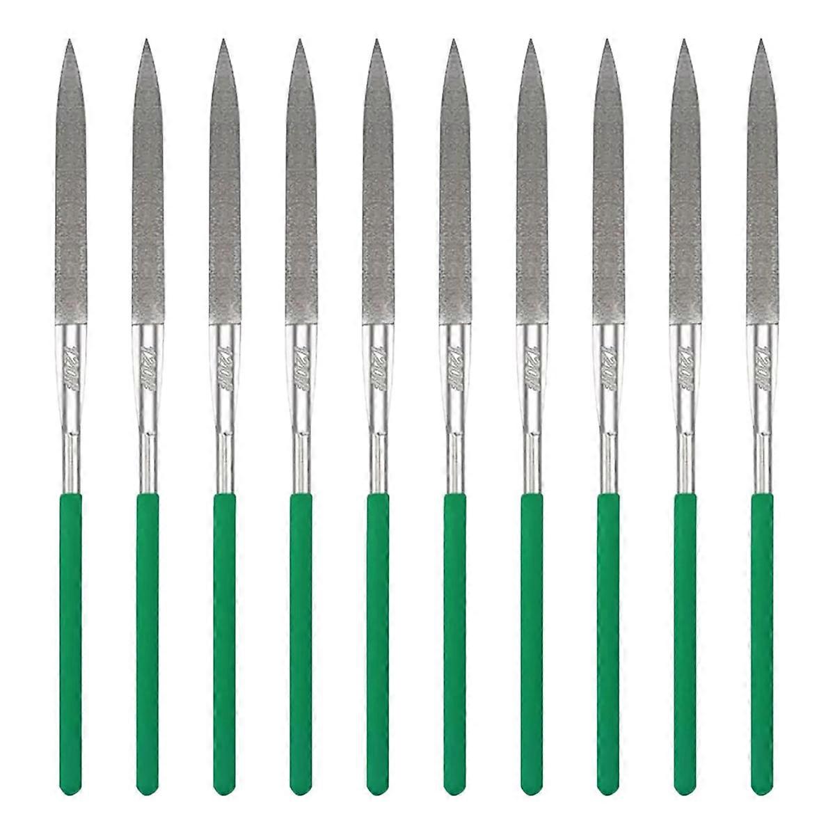 10-Piece Diamond File Set, Precision Needle File Set, Diamond Coated Files for Filing Metal, Cerami