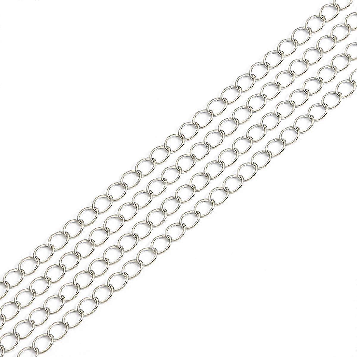5Meter Long Open Link Ring Extended Extension Necklace Chains Tail Extender Chain For Jewelry Making Supplies