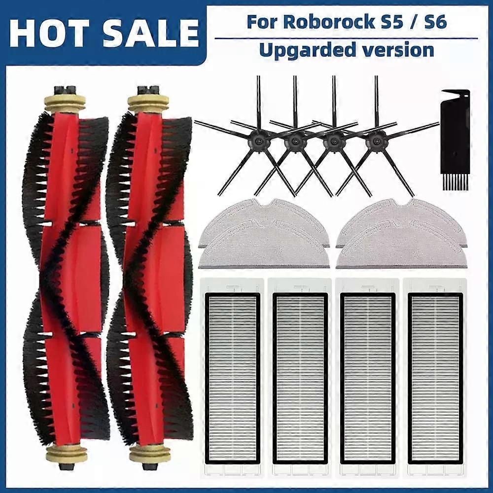 Applies to For Xiaomi Roborock S5 S50 S55 S502-02 S5 Max S6 S6 MaxV S6 Pure E4 E5 Spare Parts Main Side Brush Hepa Filter Mop