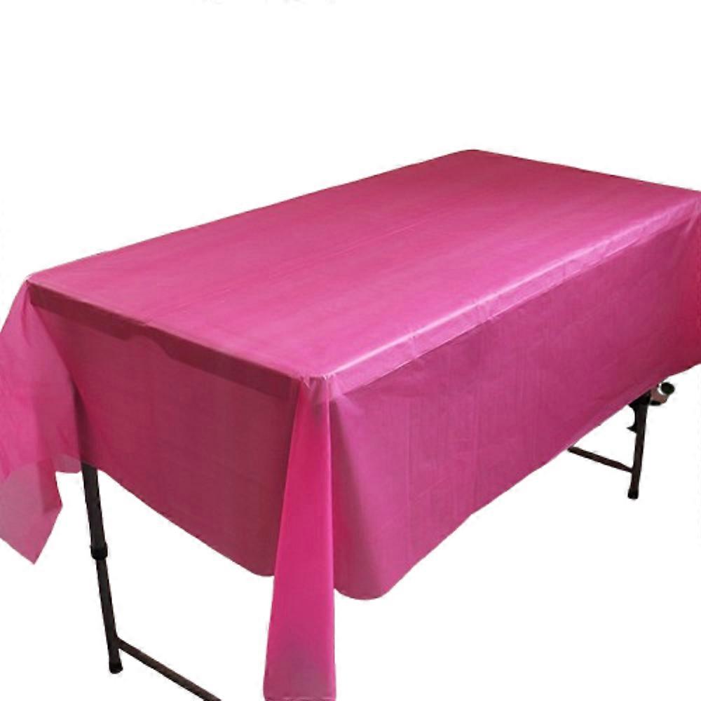 Disposable party tablecloth PE plastic cloth birthday dessert table solid color tablecloth