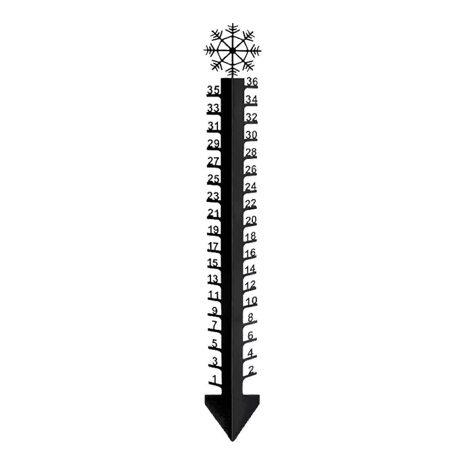 Snow Gauge Easy Reading Accurate Scale Detachable for Lawn Backyard Garden