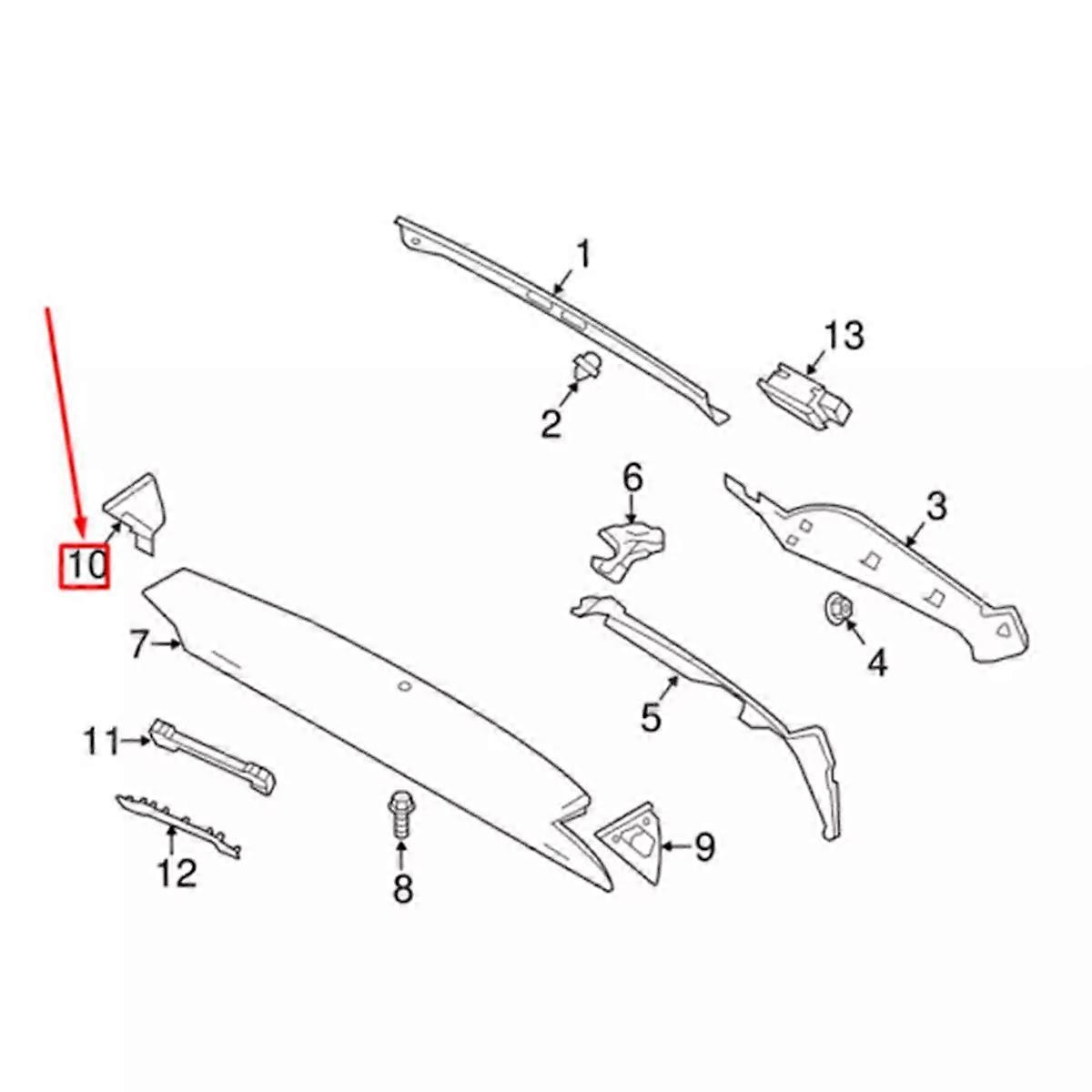 1Pair Rear Liftgate Corner Moulding Trim LR077620 LR077621 for Executive 2013-2021
