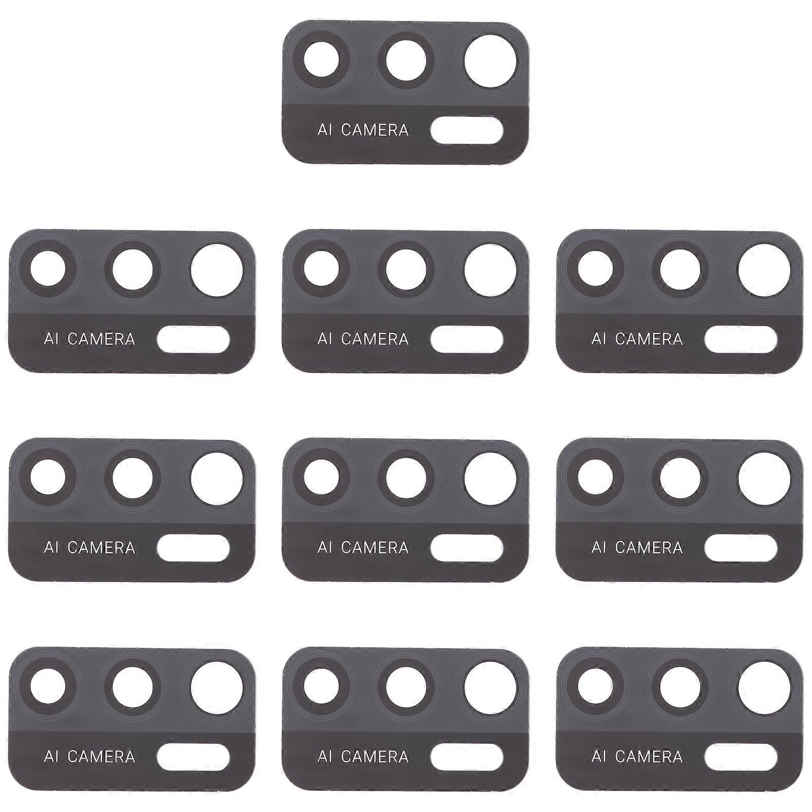 10 PCS Objectif de caméra arrière pour ZTE Blade A7s 2020