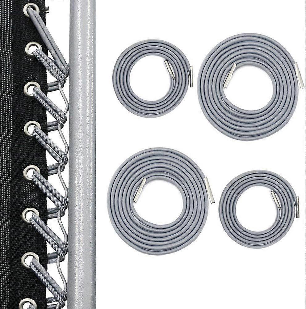Rope Replacement, 4 Elastic Shoelaces For Zero-Gravity Chair (Grey)