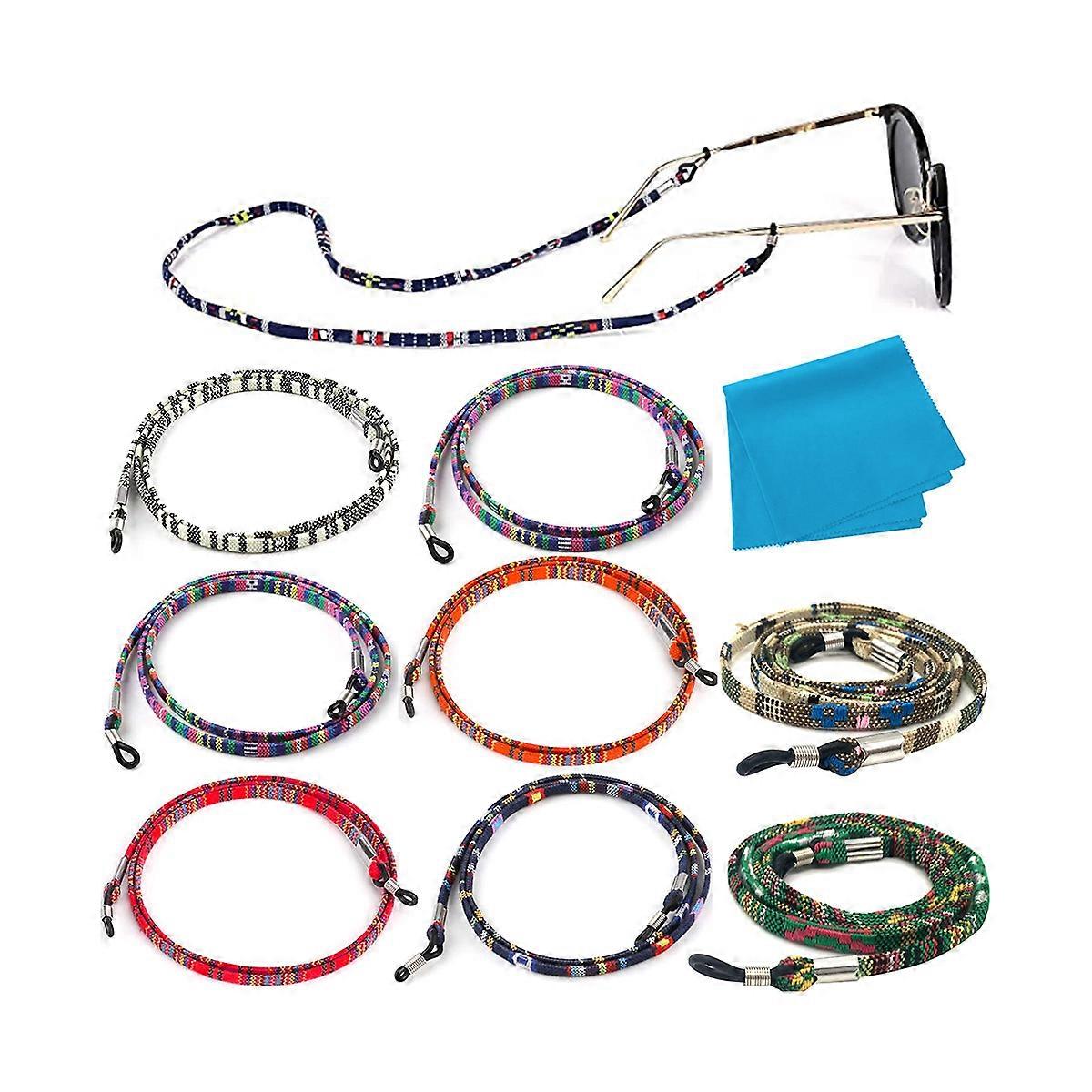 5-pack PU leather glasses straps