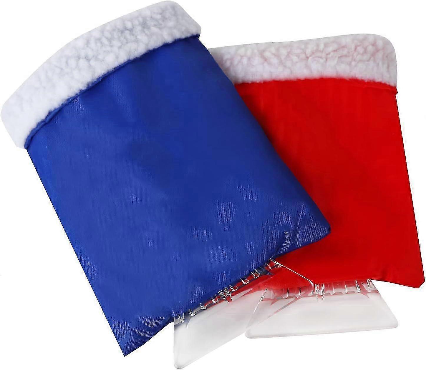 2 Pcs Ice Scraper for Car, Plastic Car Ice Scraper With Glove, Ice Scraper for