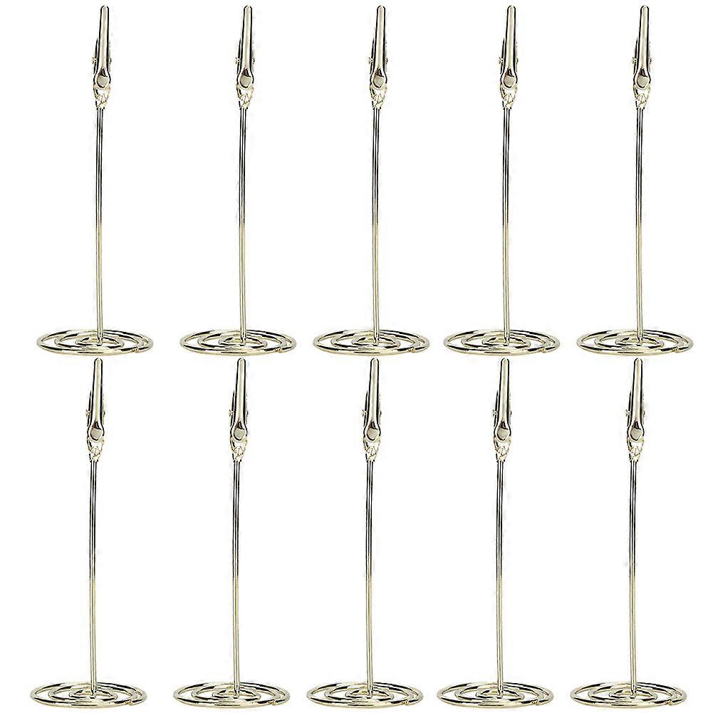 Metal Table Cards Clips, Gold Card Holder