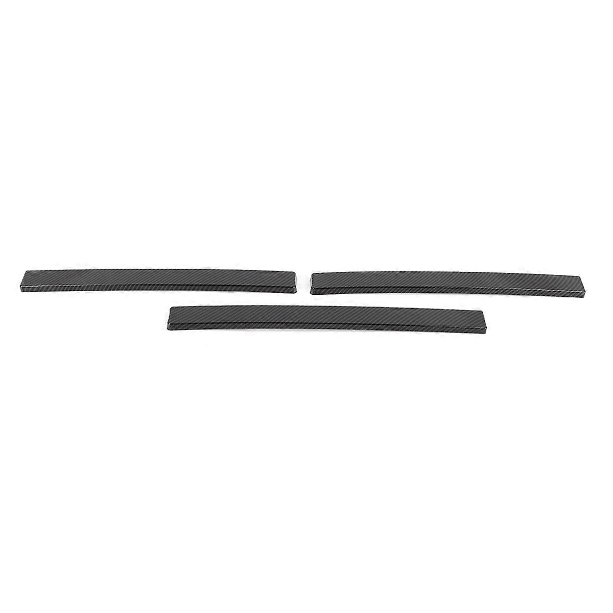 Front Center Grille Insert Cover Trim for Middle Grille Insert Cover Strips Accessories Carbon Fibe