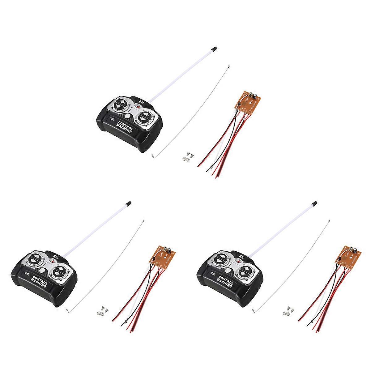 3X 5CH 27Mhz Remote Controller Unit Receiver Circuit Board+Remote Control for RC Tank Car Toy Radio