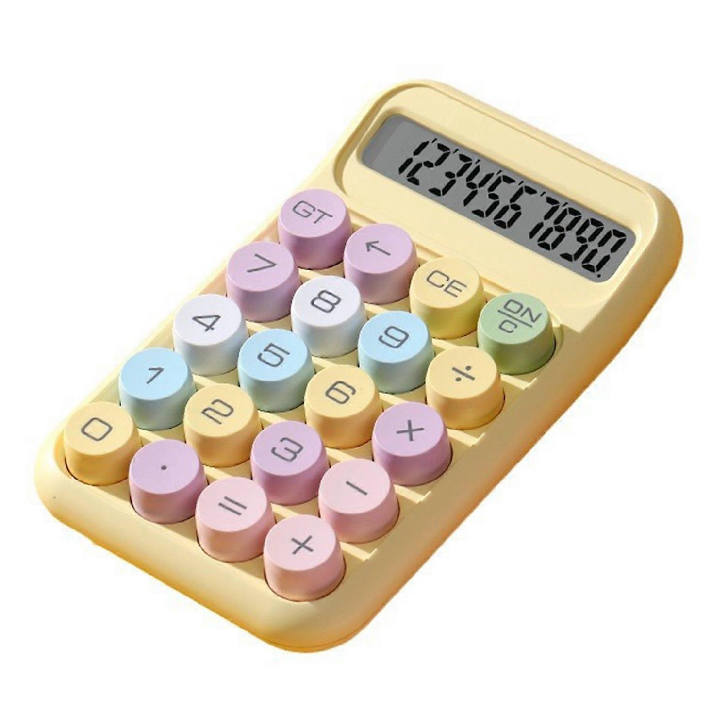 Scientific Calculator 10 Digit LCD Display Portable Mechanical Button Calculator for Exams Accountin